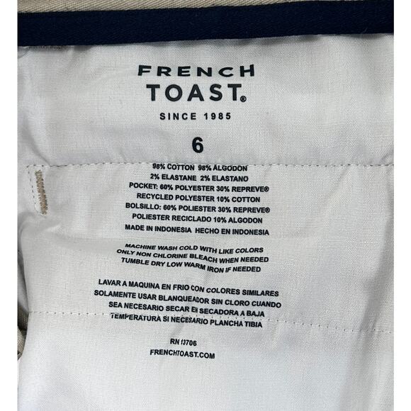 French Toast Boys Straight Khaki School Uniform Pants Size 6 - Picture 4 of 4